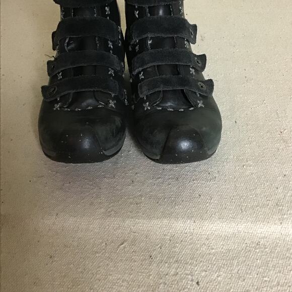 Timberland Women’s black Smart wool  leather Vibram  sole boots  Sz. 7.5 EUC - Picture 2 of 10